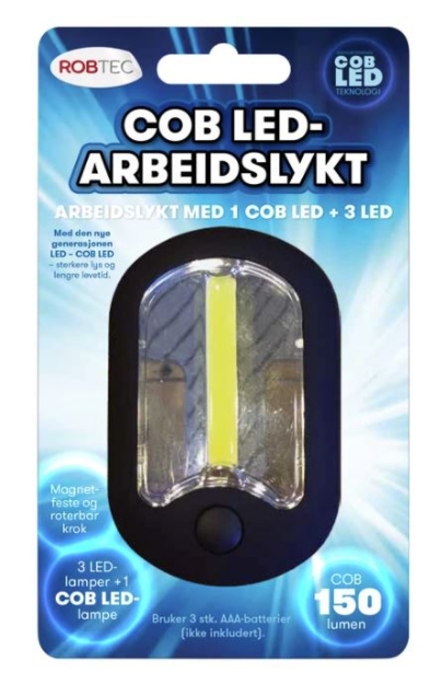 ARBEIDSLYKT  COB LED NY ROBTEC