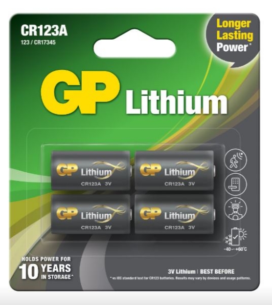 BATTERI GP LITHIUM 4PK