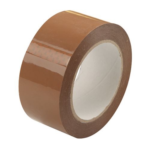 PAKKETAPE 50/66 EKSTRA KLEBRIG BRUN