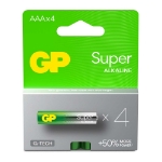 BATTERI GP SUPER ALKALINE 4PK NY