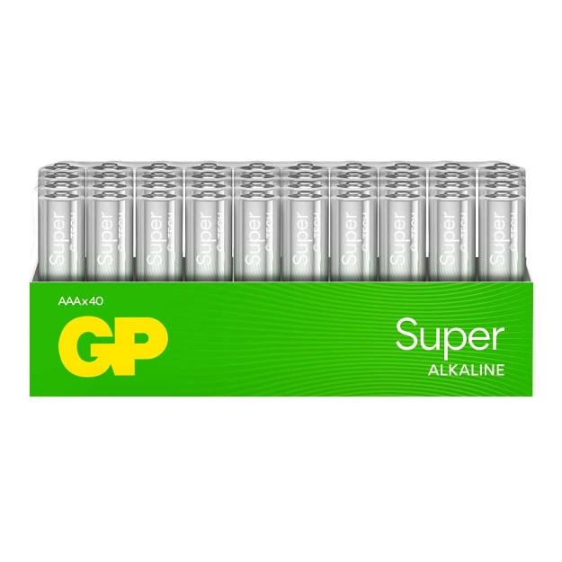 BATTERI GP SUPER ALKALINE 40PK