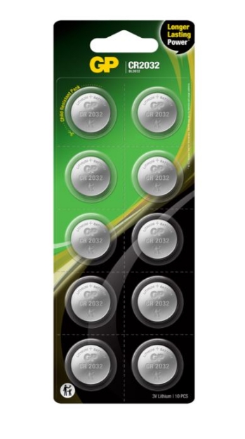 BATTERI GP KNAPPCELLE  (10PK)